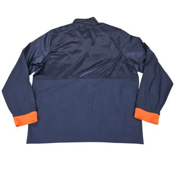 Under Armour Auburn University Jacket Men Large Blue Orange Full Zip Lightweight - Picture 2 of 14